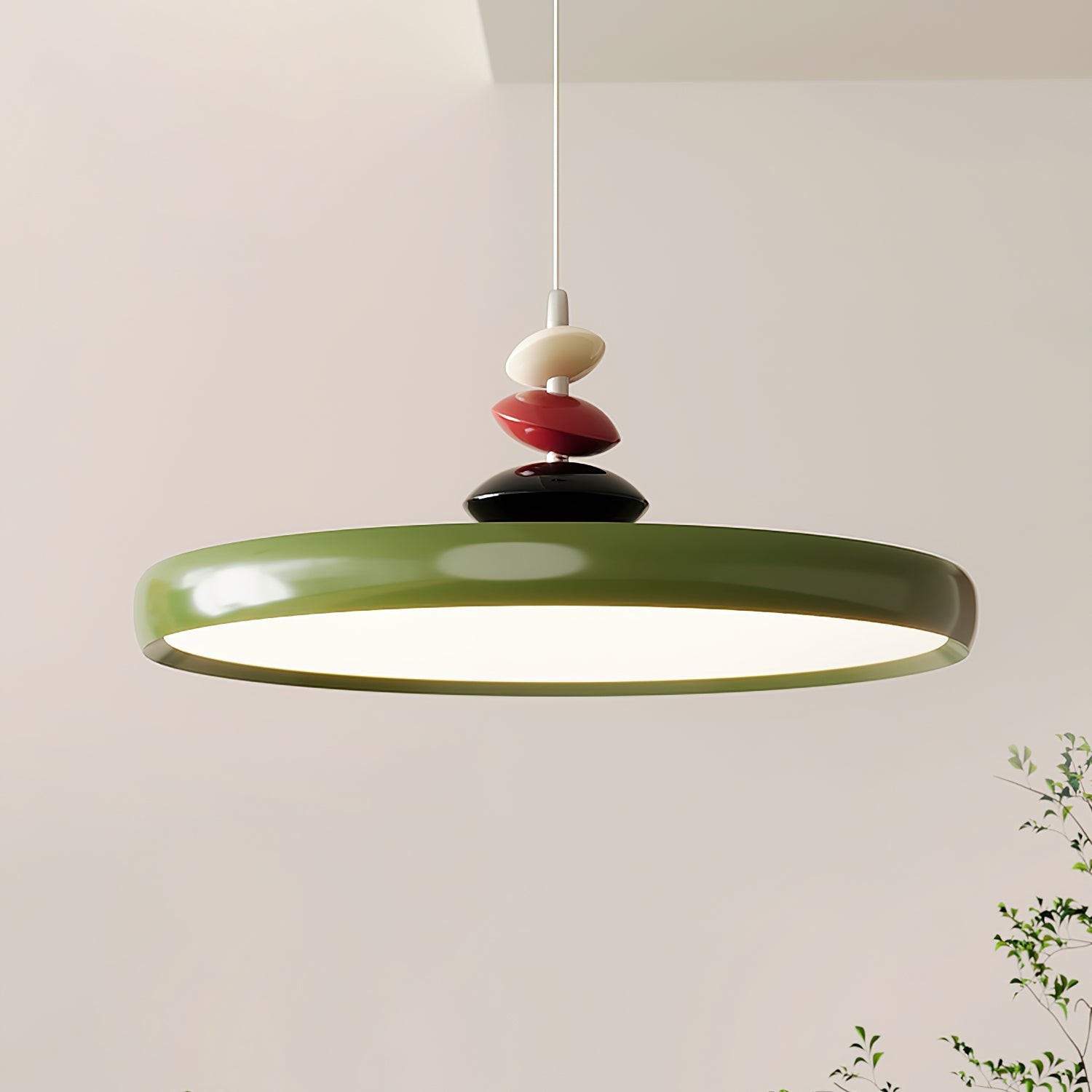 Hanglamp met zwenkarm van steen HL906