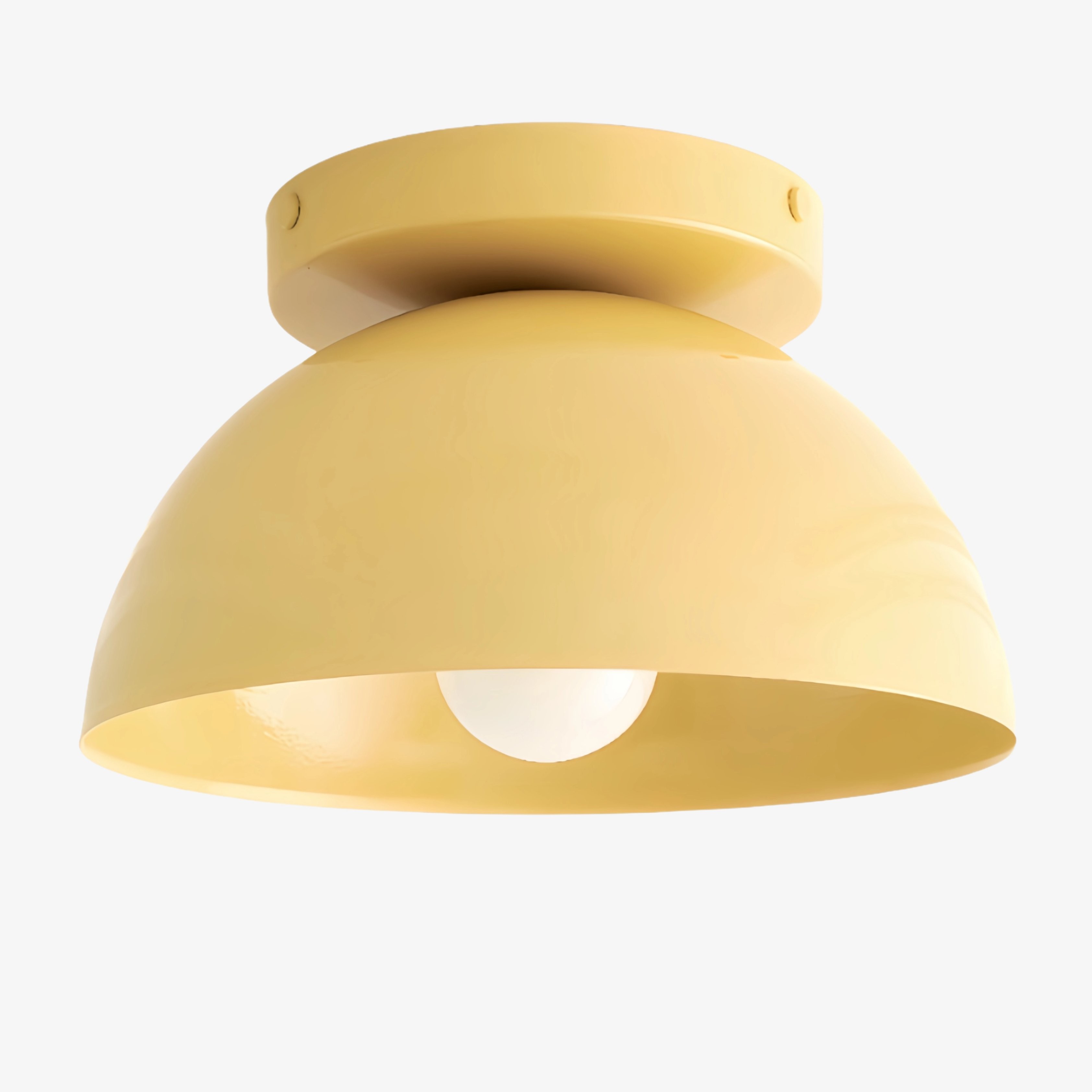 Metio Dome Shade Plafondlamp - Moderne Gekleurde Metalen Lamp voor Woonkamer en Slaapkamer HL1733