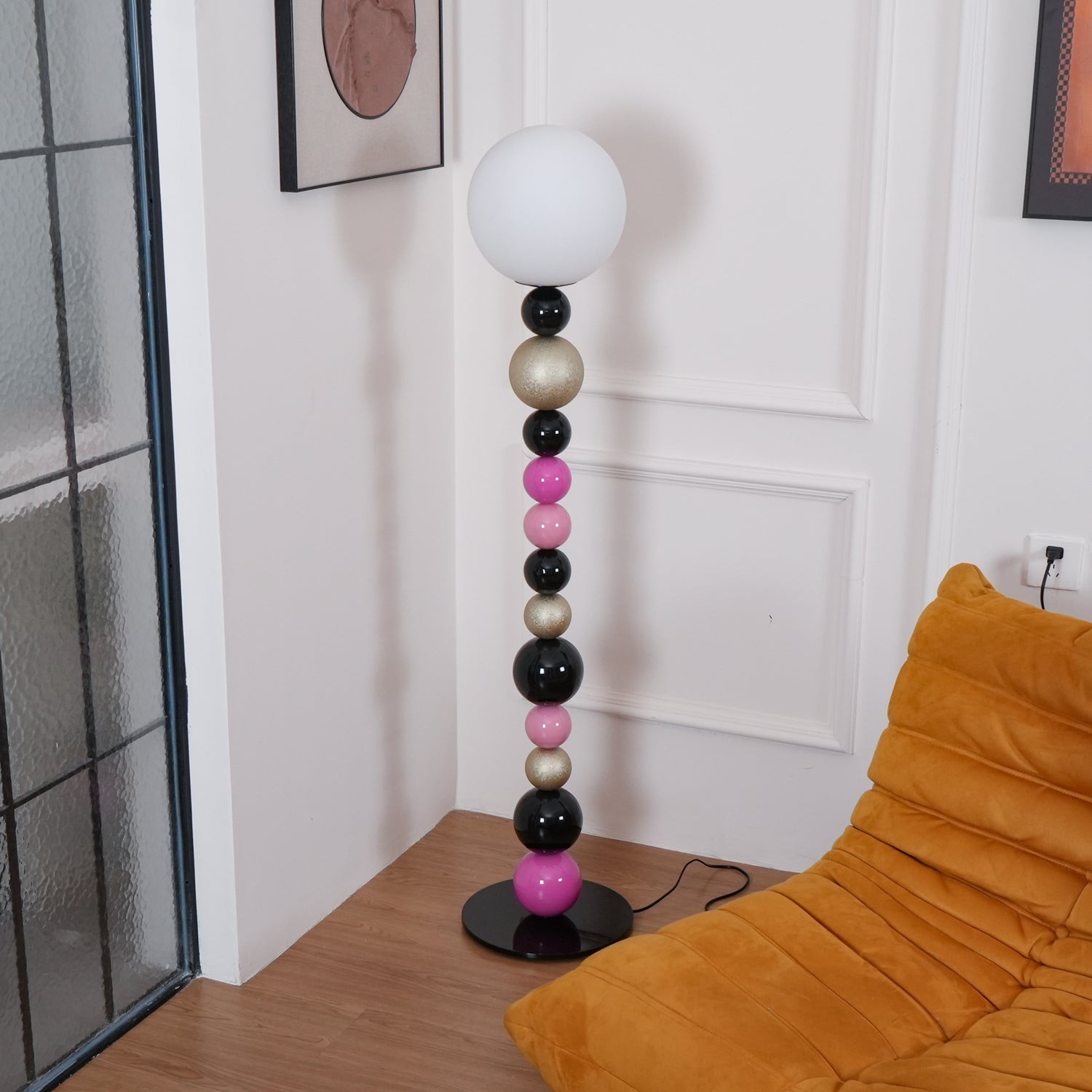 Moderne kalebasbal vloerlamp HL722