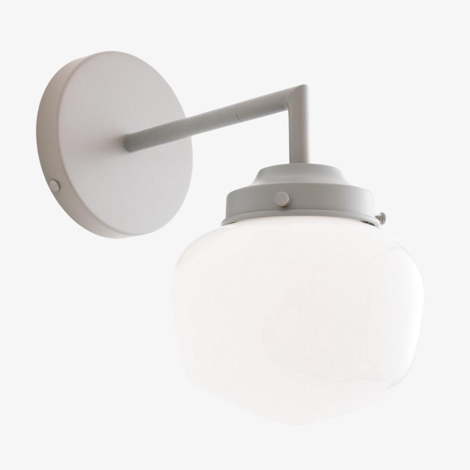 Opaalglazen wastafellamp - Vintage geïnspireerde badkamerwandverlichting HL1666