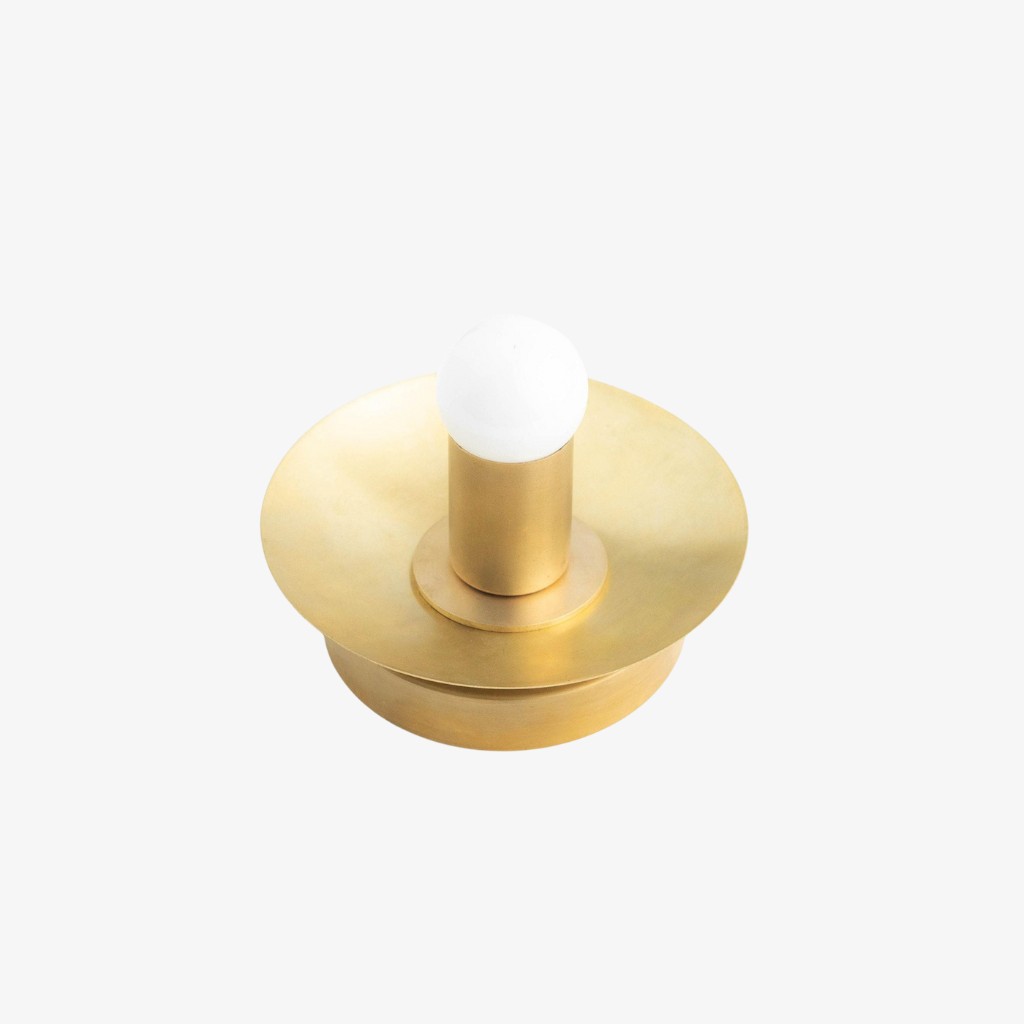 Radiro Globe Wandlamp van Messing en Zwart - Minimalistische Scandinavische Wandlamp HL1658