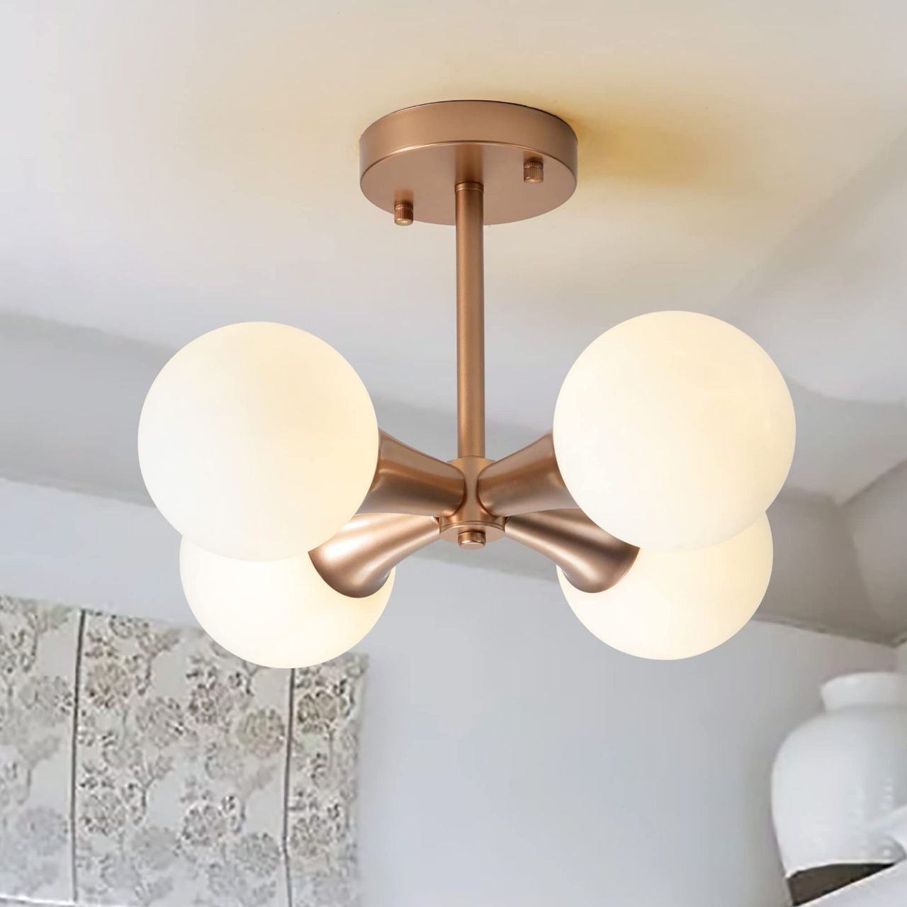 Midden Eeuw Multi Hoofden Globe Plafondlicht HL245