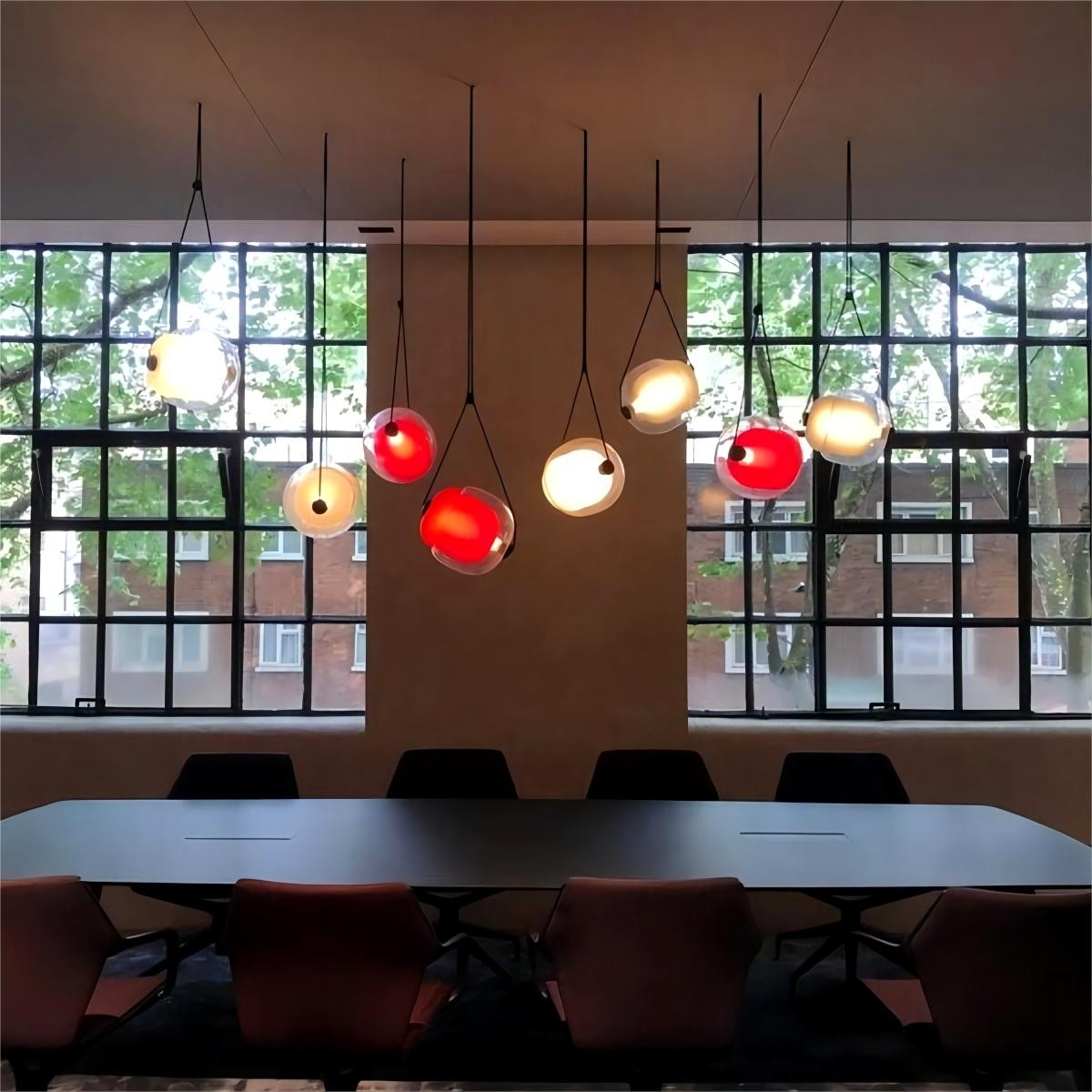 LED Capsula Hanglamp Gekleurd Glas