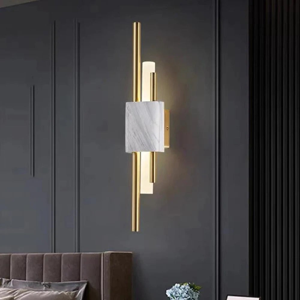 Verfijnde Radiance Marmeren Accent Wandlamp HL3340
