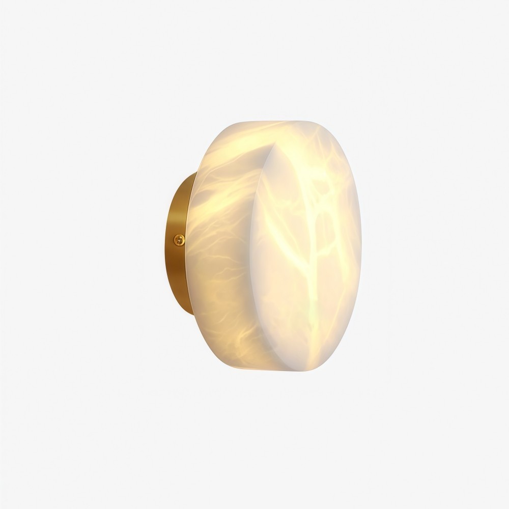 Cilindrische albasten wandlamp HL2952