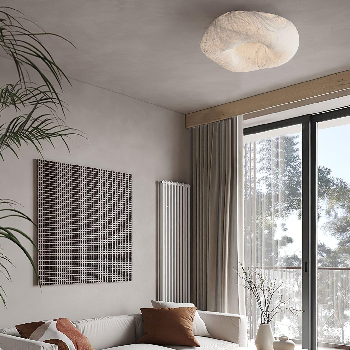 Moderne eenvoudige zijden LED-plafondlamp voor de woonkamer HL920