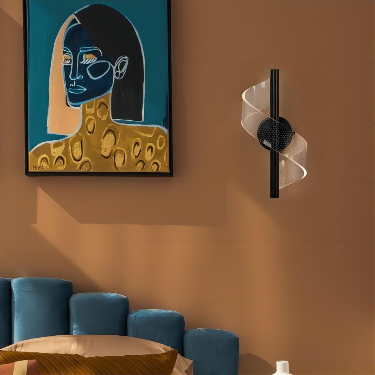 Gedraaide Acryl Stream Design wandlamp HL118