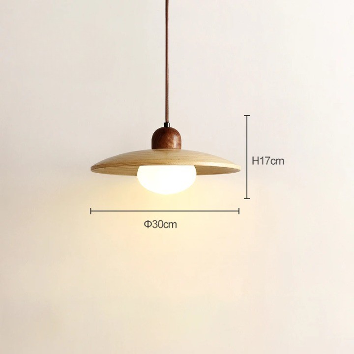 Scandinavische hanglamp van bamboe en hout HL3474