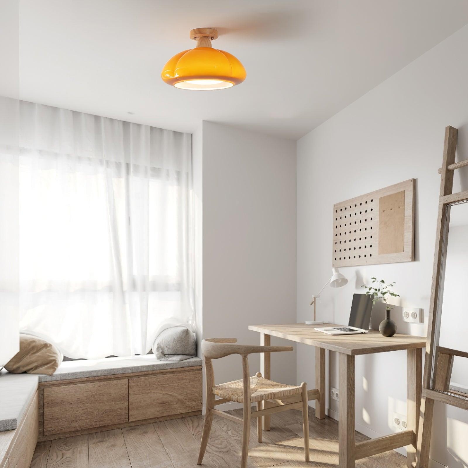 Pompoen Glazen Plafondlamp Voor Keuken HL493