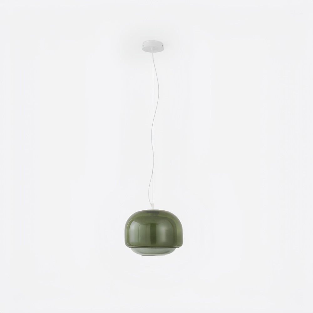 Clinco Dubbele Bolvormige Glazen Hanglamp - Moderne Kleurrijke Hanglamp voor de Slaapkamer HL1094