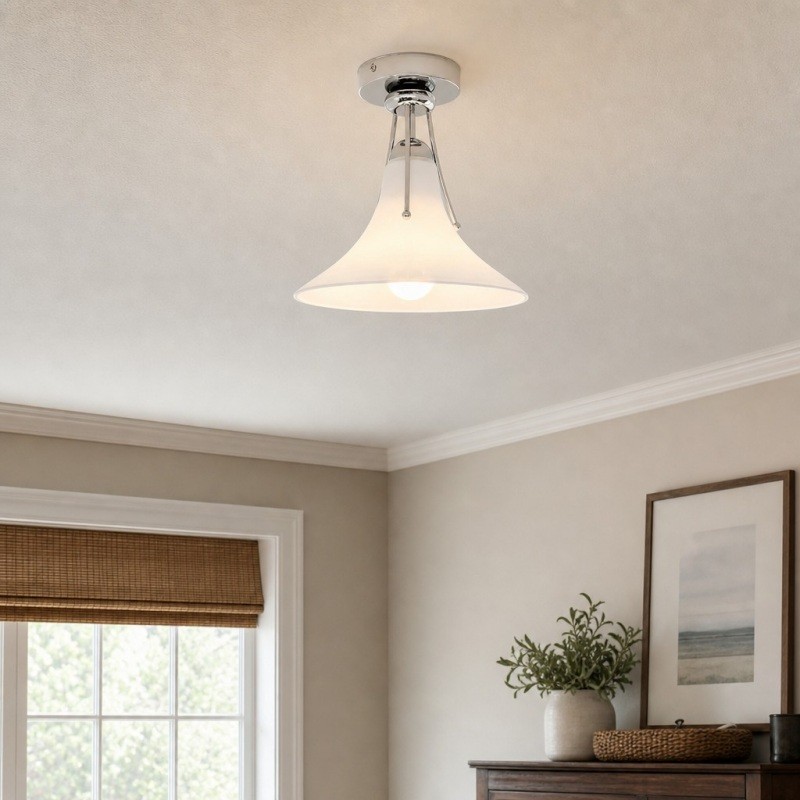 Kallera Magnolia-geïnspireerde plafondlamp - Moderne verlichting voor eetkamer en hal HL3595