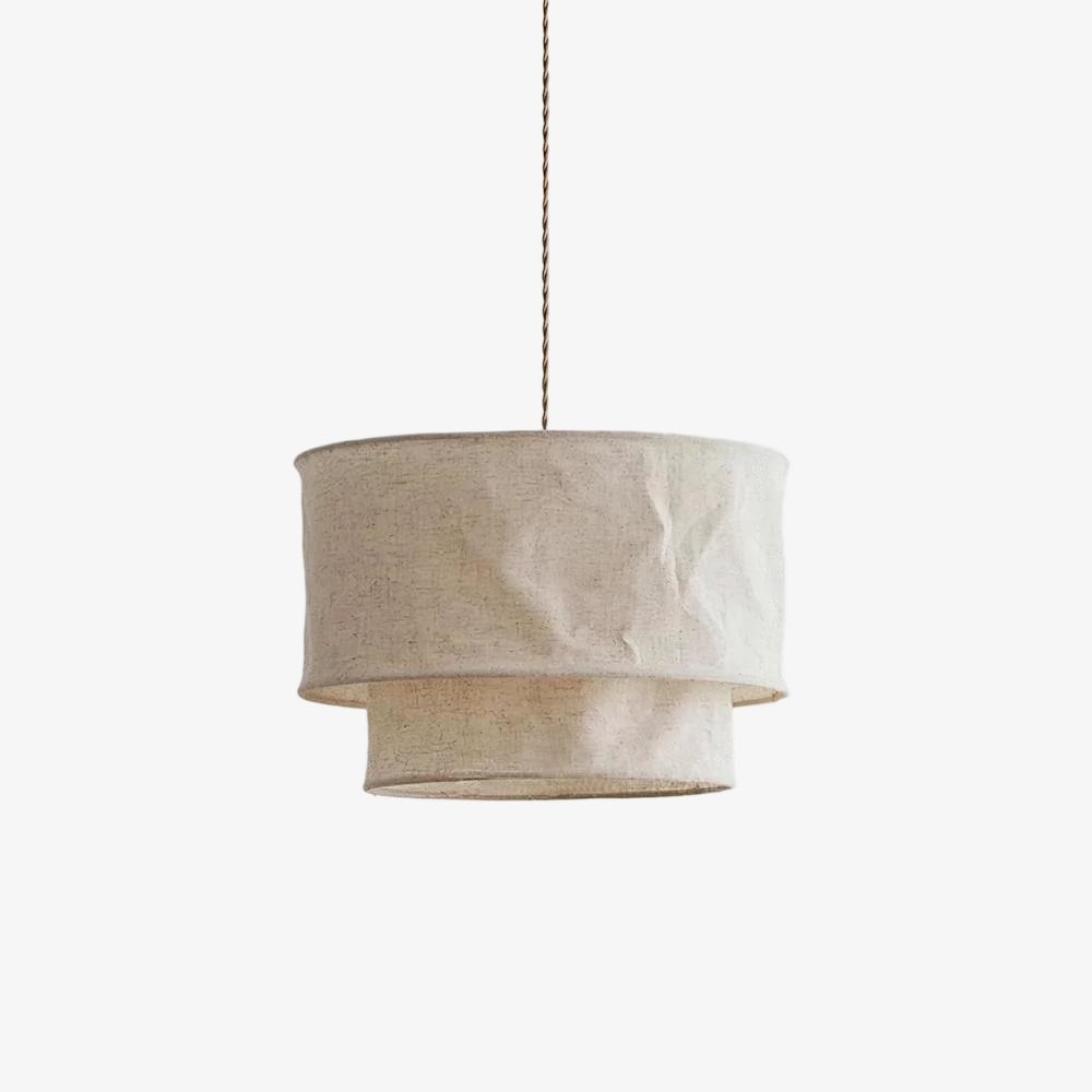Aeroloom Hanglamp met Organische Textuur - Zachte, Gelaagde Stoffen Kap Moderne Decoratieve Verlichting voor Elke Kamer HL2321