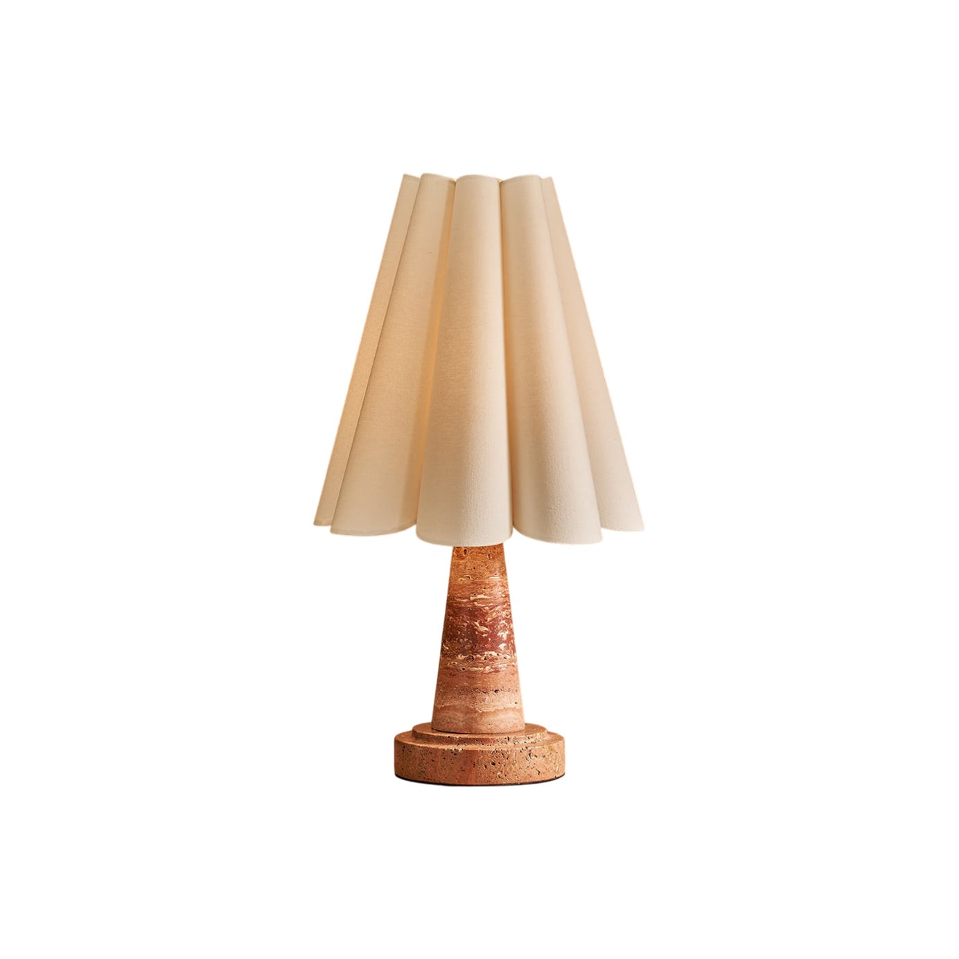 Shadon marmeren geplooide tafellamp HL3233