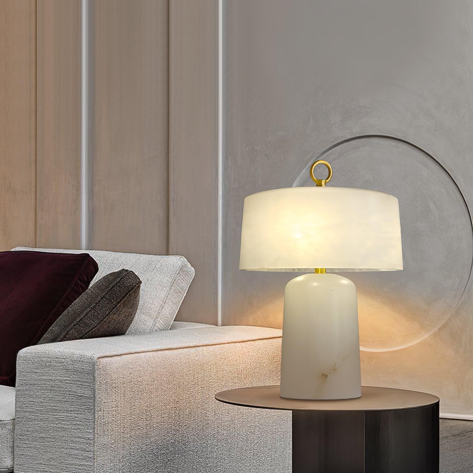 Lichte luxe stijl marmeren stenen tafellamp HL355