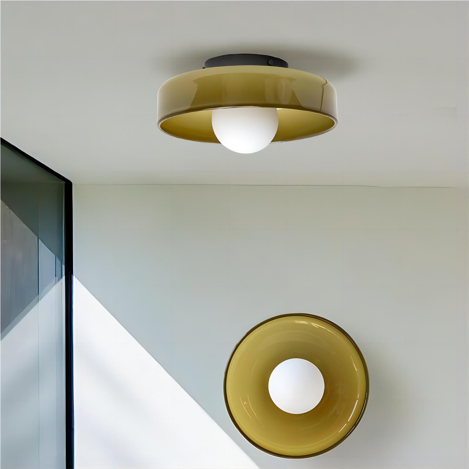 Morandi Glazen Schijf Orb Plafondlamp Wandlamp HL158