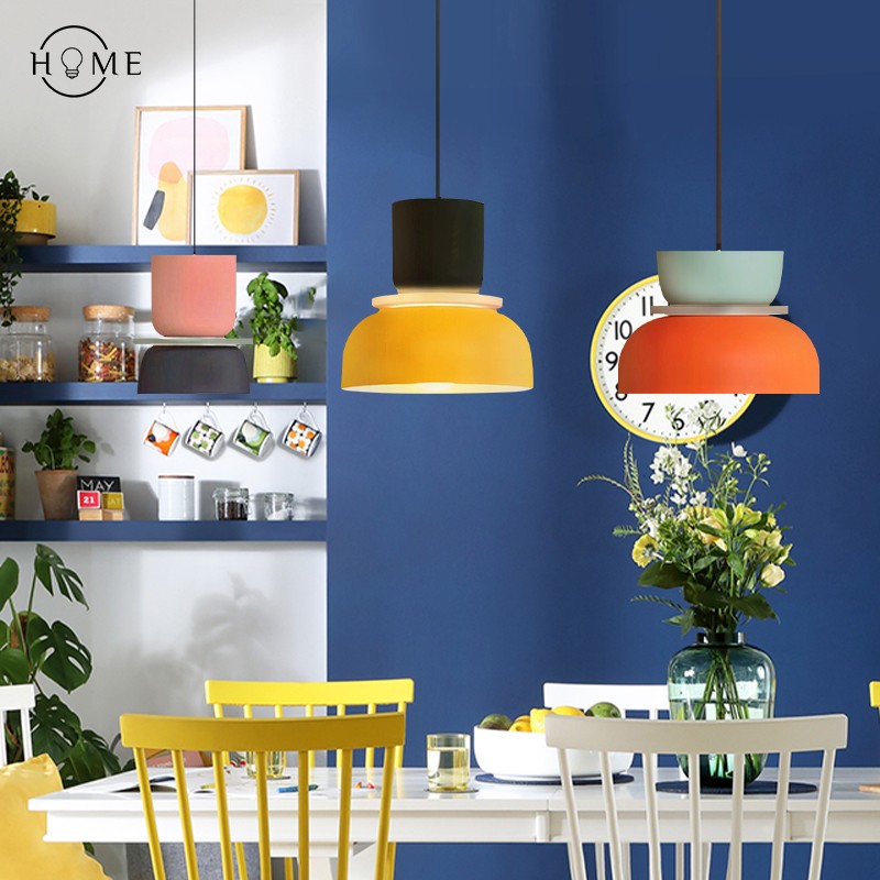 Macri Acryl Kleurrijke Komvormige Hanglamp - Moderne Levendige Hanglamp voor de Keuken