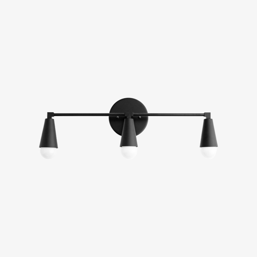 Pyralis Cone 3-lichts wastafellamp - moderne wandlamp HL1663