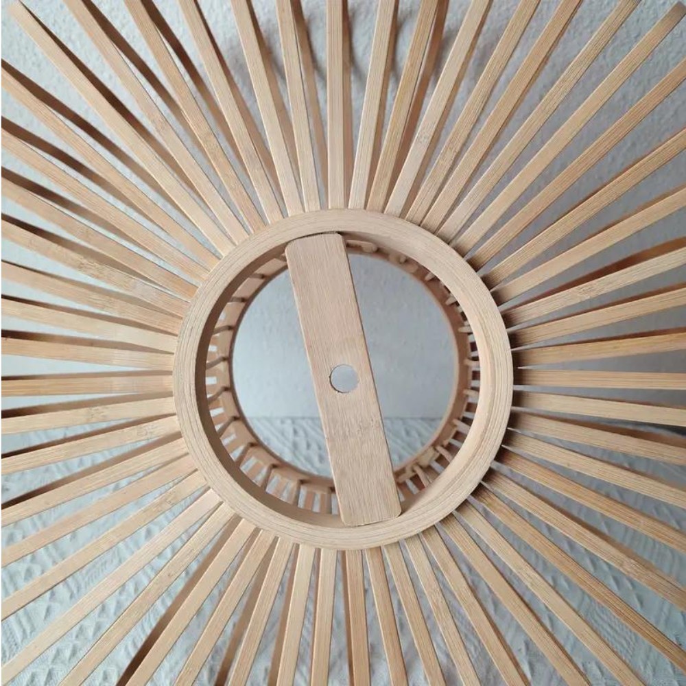 De Solar Illusion bamboe hanglamp HL3451