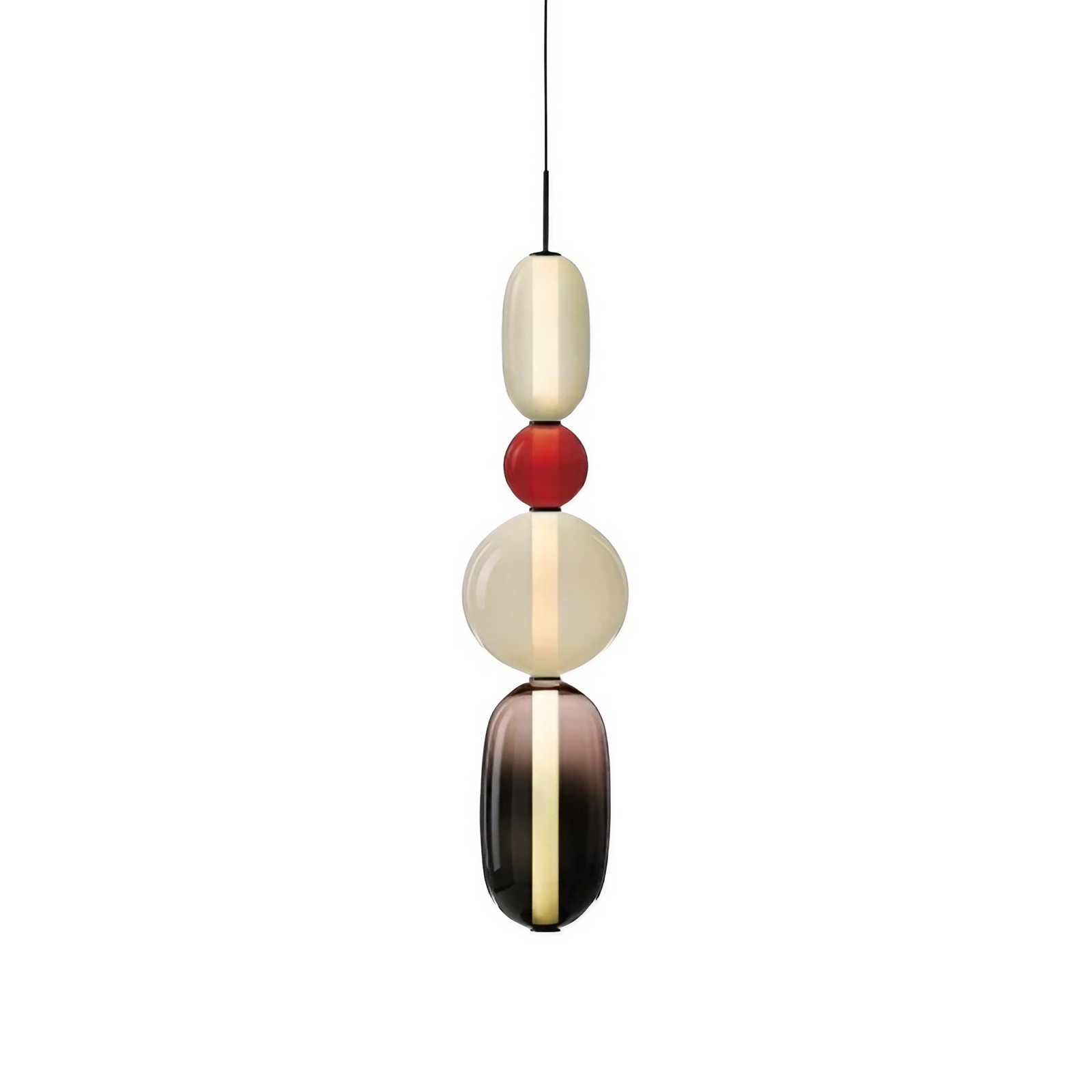 Noordse Hanglamp Van Gebrandschilderd Glas HL299