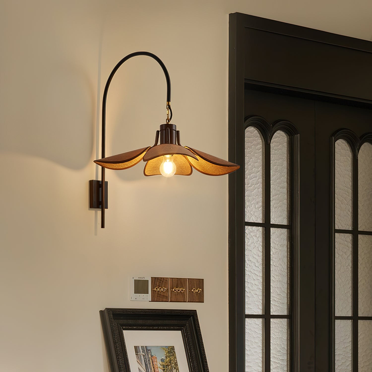 Retro Wabi-Sabi Stijl Petal Bloom Wandlamp HL622