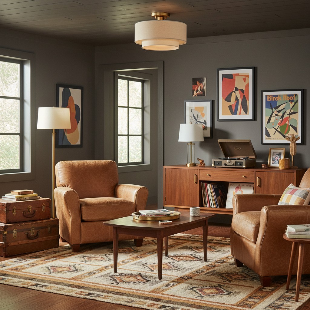 Lumeris elegante plafondlamp met linnenmix design en moderne stijl voor de woonkamer HL2548