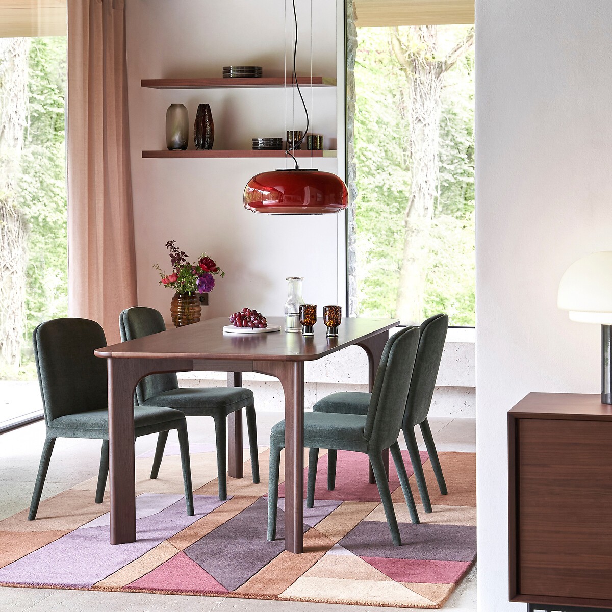 Clinco Macaron Hanglamp met Glas-in-lood - Moderne Hanglamp voor Eetkamer en Slaapkamer HL1098