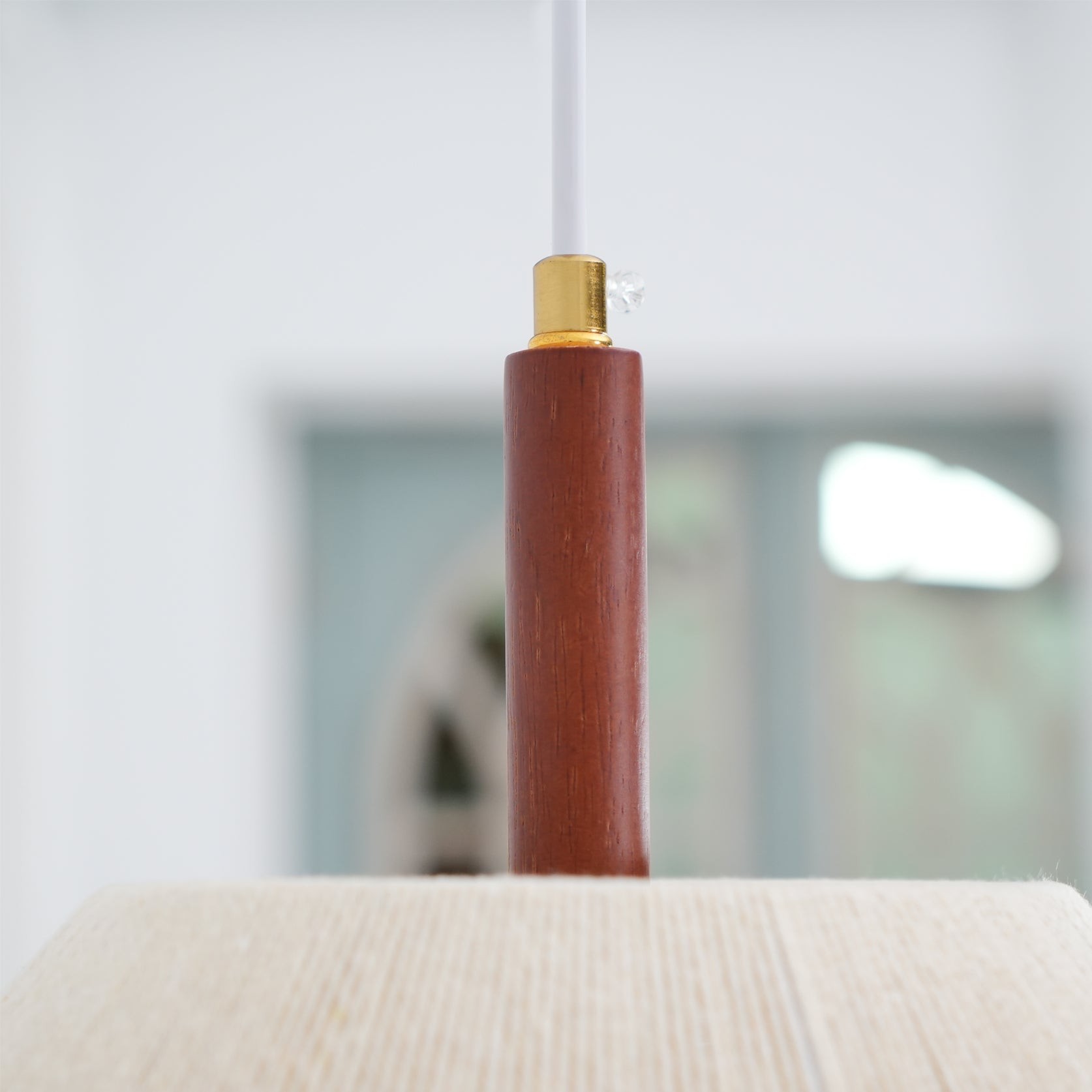 Japanse Wabi-Sabi-stijl geweven stoffen hanglamp HL880