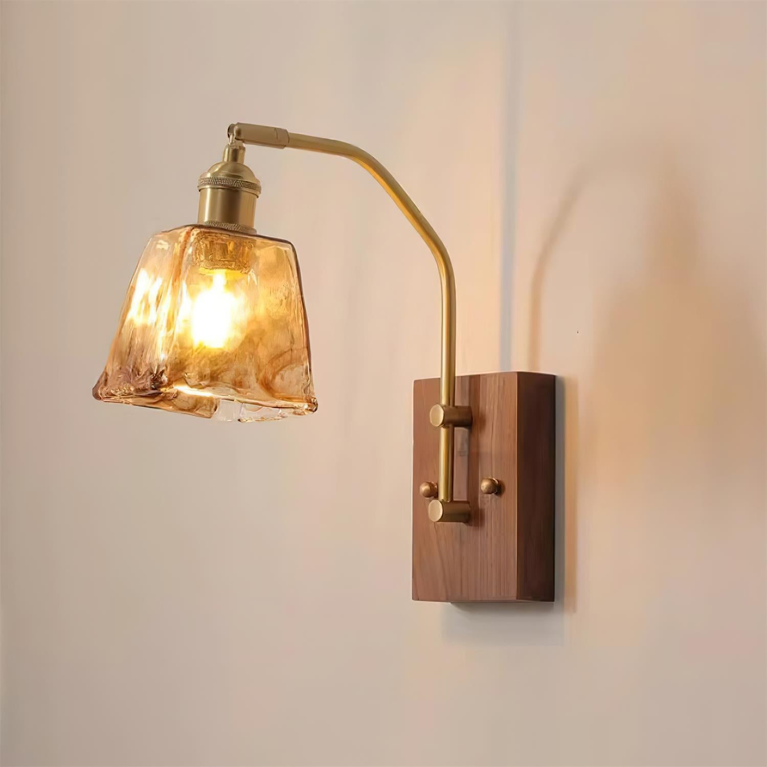 Vintage Morning Glory-vormige wandlamp HL842