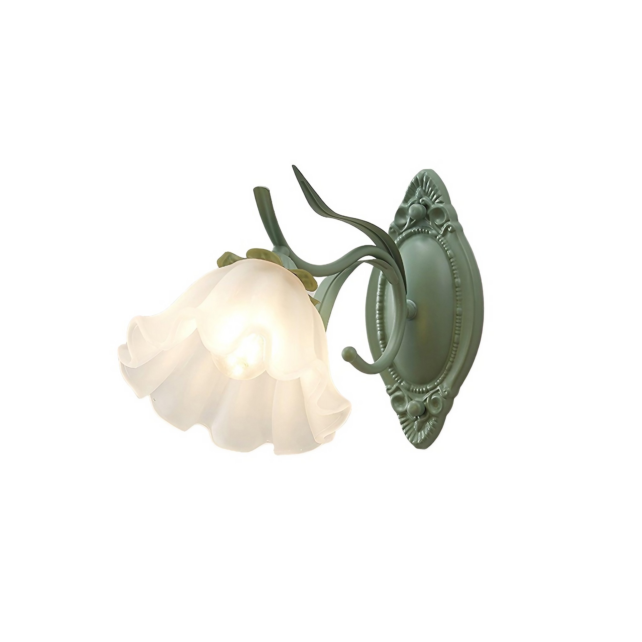 Nordic Retro Leliebloem Glazen Wandlamp HL304