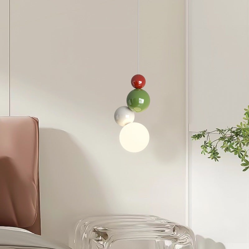 Nordic stijl bolvormige veelkleurige hanglamp HL933