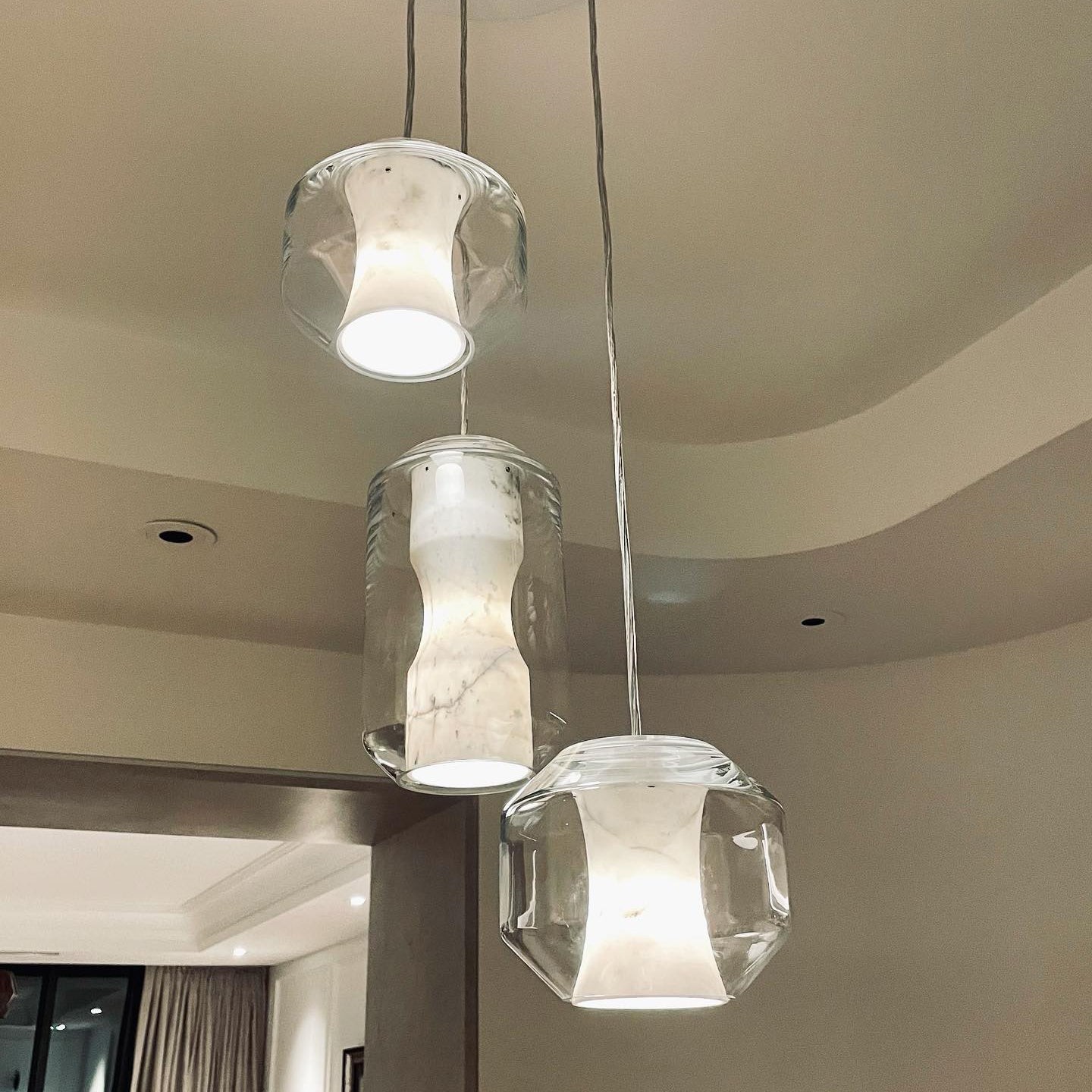 Hanglamp van albastglas HL2997