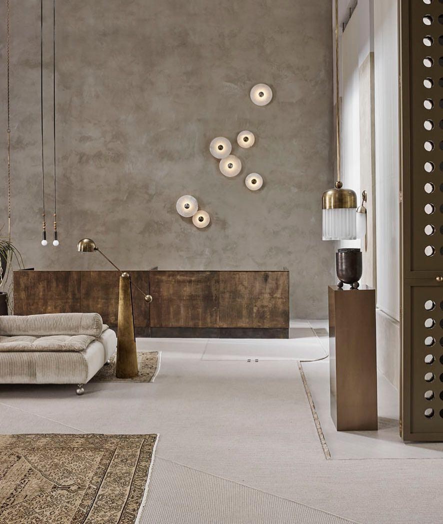 Creatieve marmeren ronde wandlamp HL717