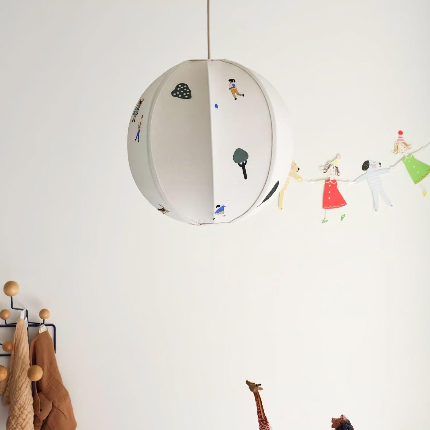 Park geborduurde textiel hanglamp HL634