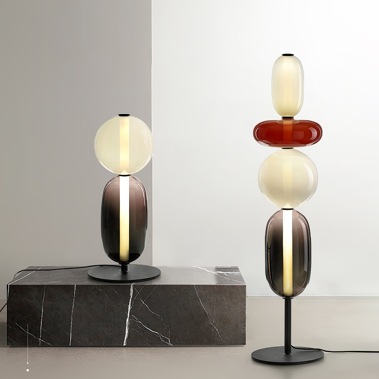 Nordic Minimalistische Creatieve Luxe Kalebas Glazen Tafellamp HL408