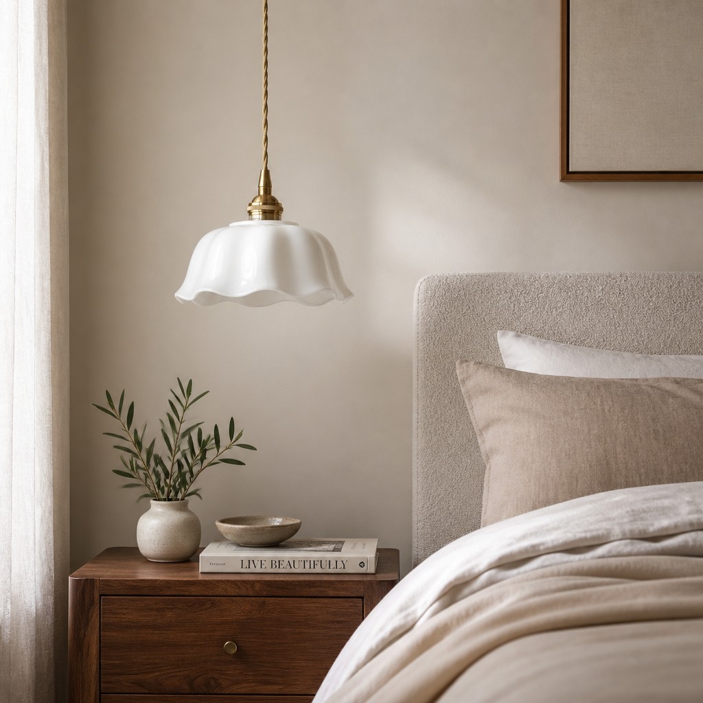 Cienax Mid-Century Flower keramische plafond- en hanglamp - Geschikt voor keuken en woonkamer HL3577