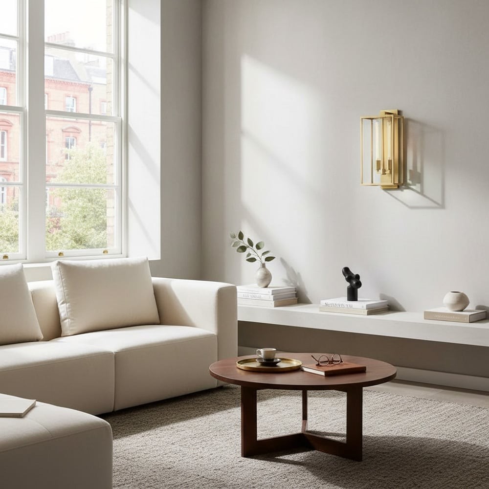 Klassieke Beckman Vintage Wandlamp - Staal & Glas Lineair Design HL1821