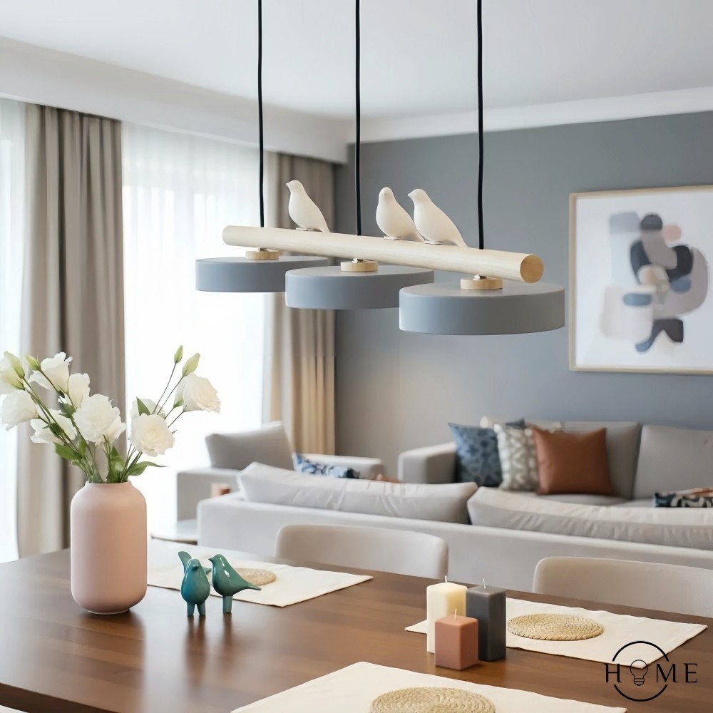 Creatieve hanglamp in de vorm van een takvogel HL943