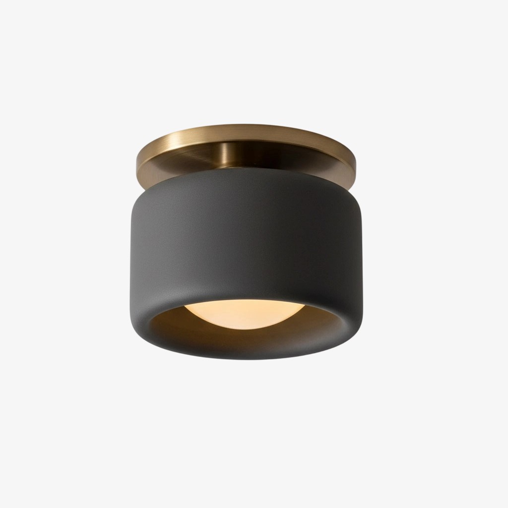 Cerova moderne porseleinen plafondlamp met elegante ivoorkleurige kap HL1621