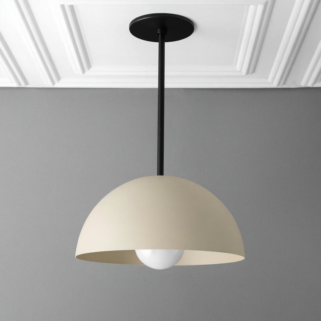 Metio Dome Neutral Dome Hanglamp - Moderne Metalen Accentverlichting HL1743