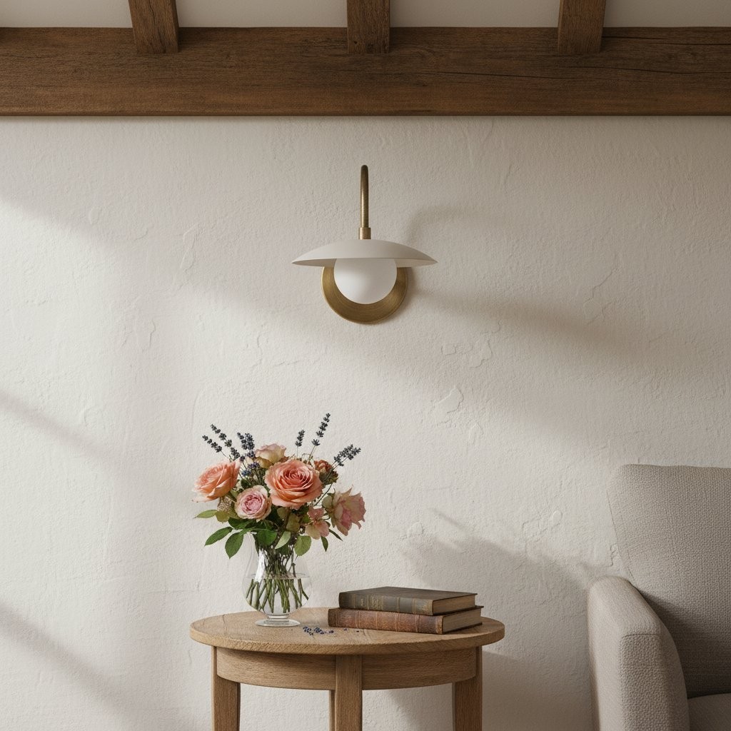 Curva metalen gebogen messing wandlamp - elegante metalen lamp voor moderne interieurs HL1773