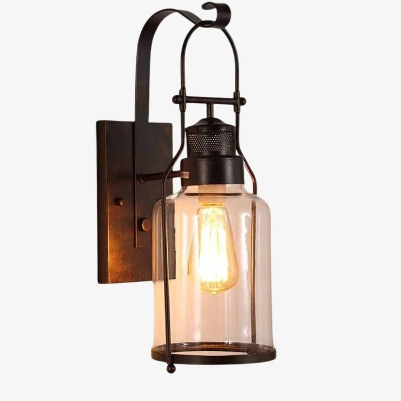 Ivoran Vintage industriële wandlamp - waterdichte wandlamp voor buiten HL1816