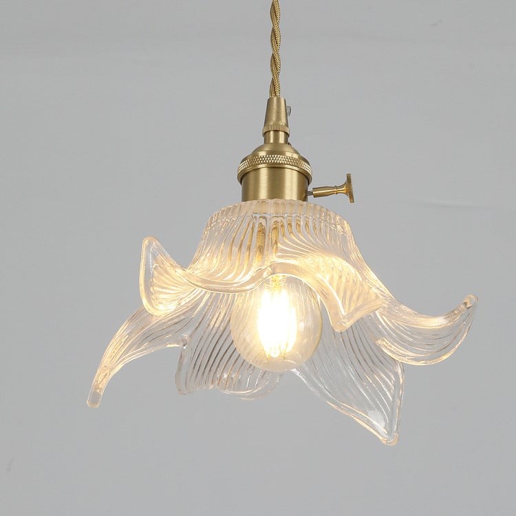 Traditionele Japanse messing walnoot glazen keramische cilinder conische bloemkom hanglamp HL1404