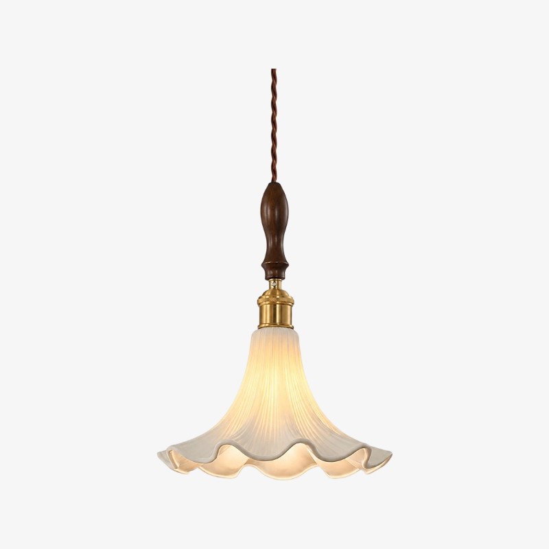 Cazelle Franse Vintage Bloemen Hanglamp - Retro Bloemen Hanglamp voor Slaapkamer en Hal HL3590