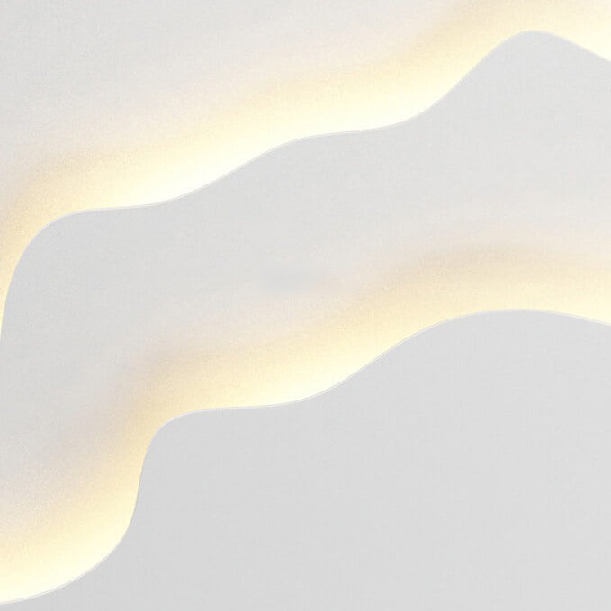 WaveGlow - Moderne ovale LED wandlamp van ijzer met een verfijnd golfdesign HL1212
