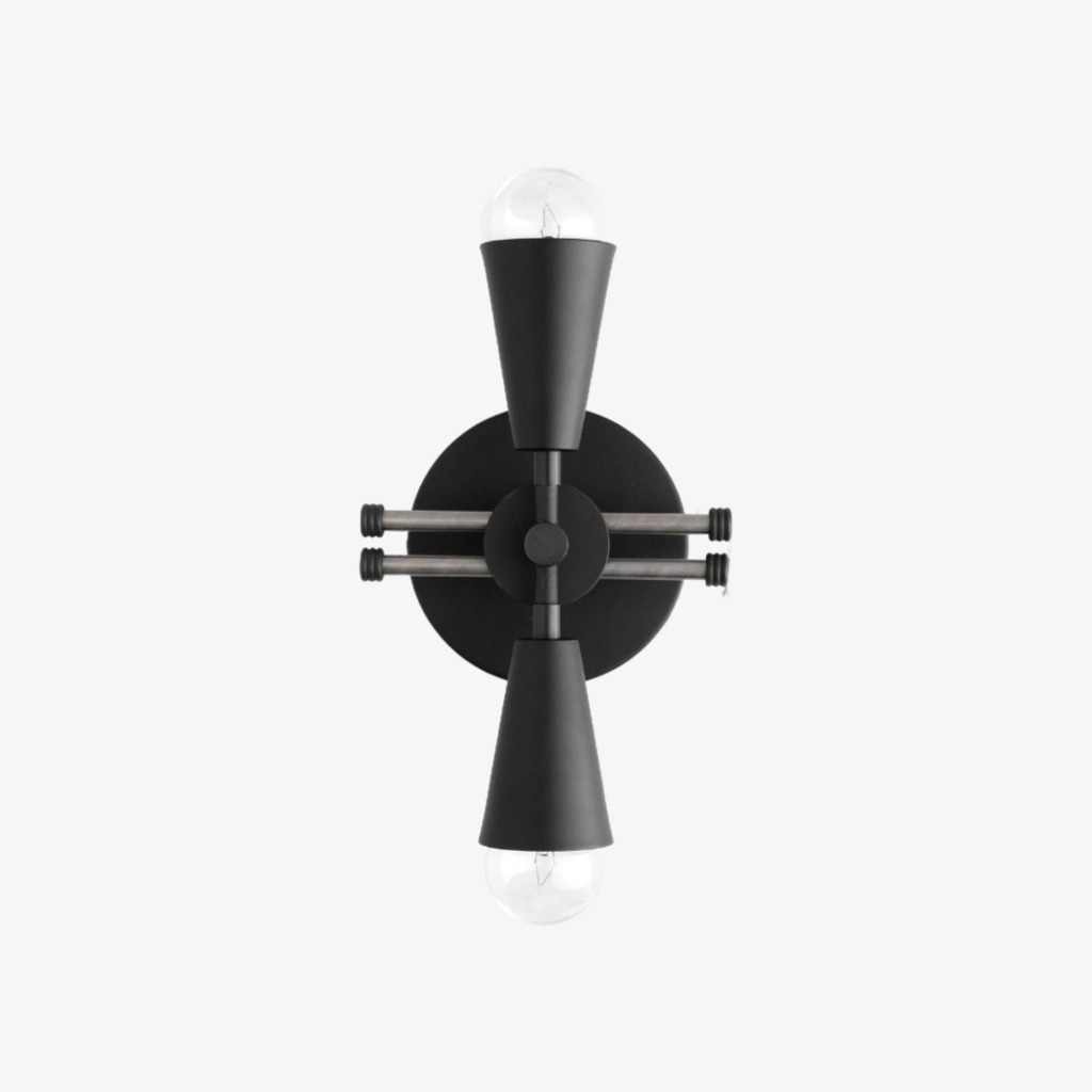 Pyralis Cone Art Deco Messing Wandlamp - Industriële Badkamerlamp HL1667