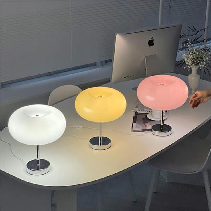 Moderne Bauhaus Macaron Glazen Tafellamp HL115