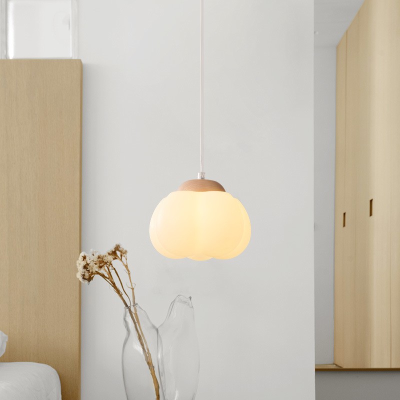 Minimalistische Art Deco houten hars hanglamp HL127