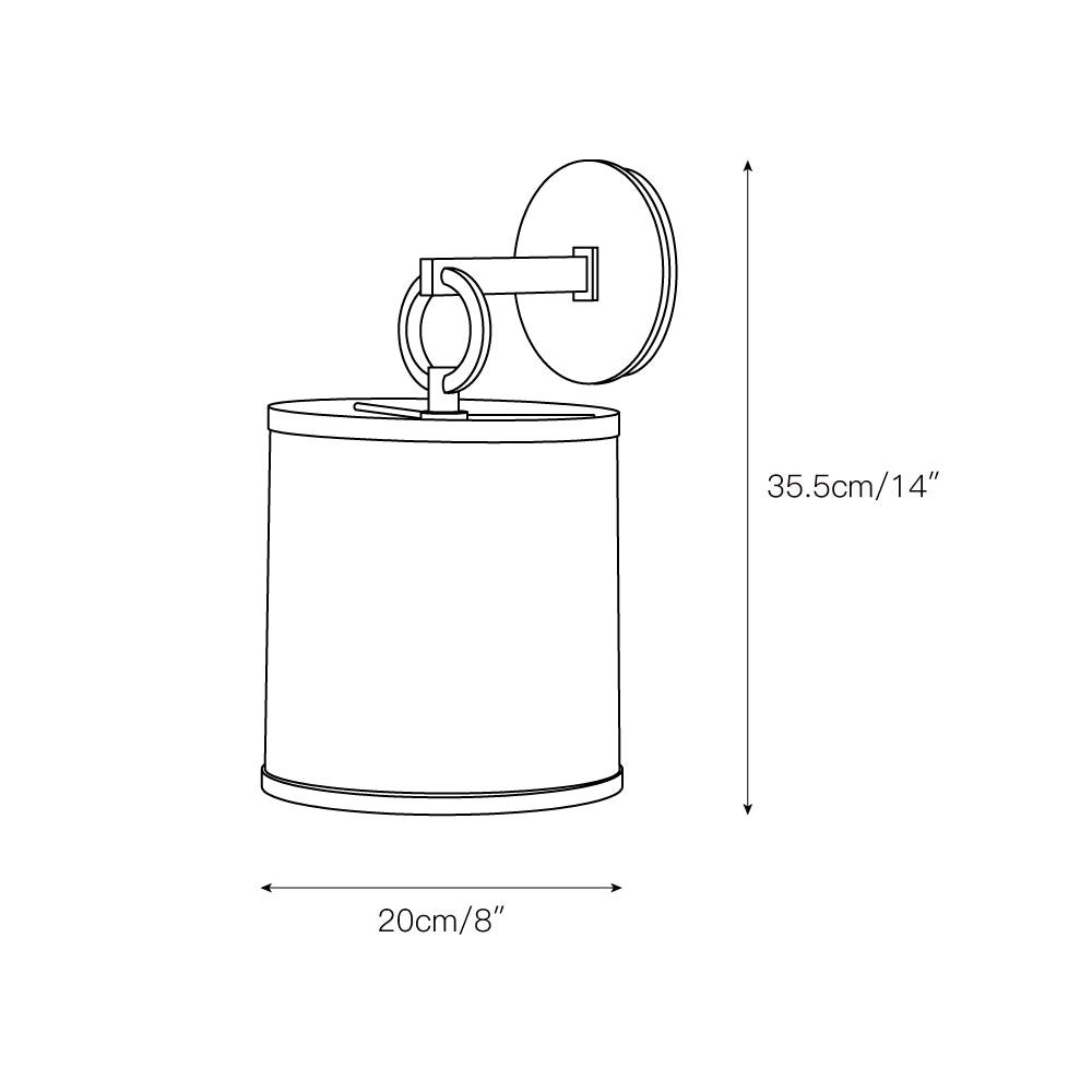 Volledige ronde wandlamp HL3169