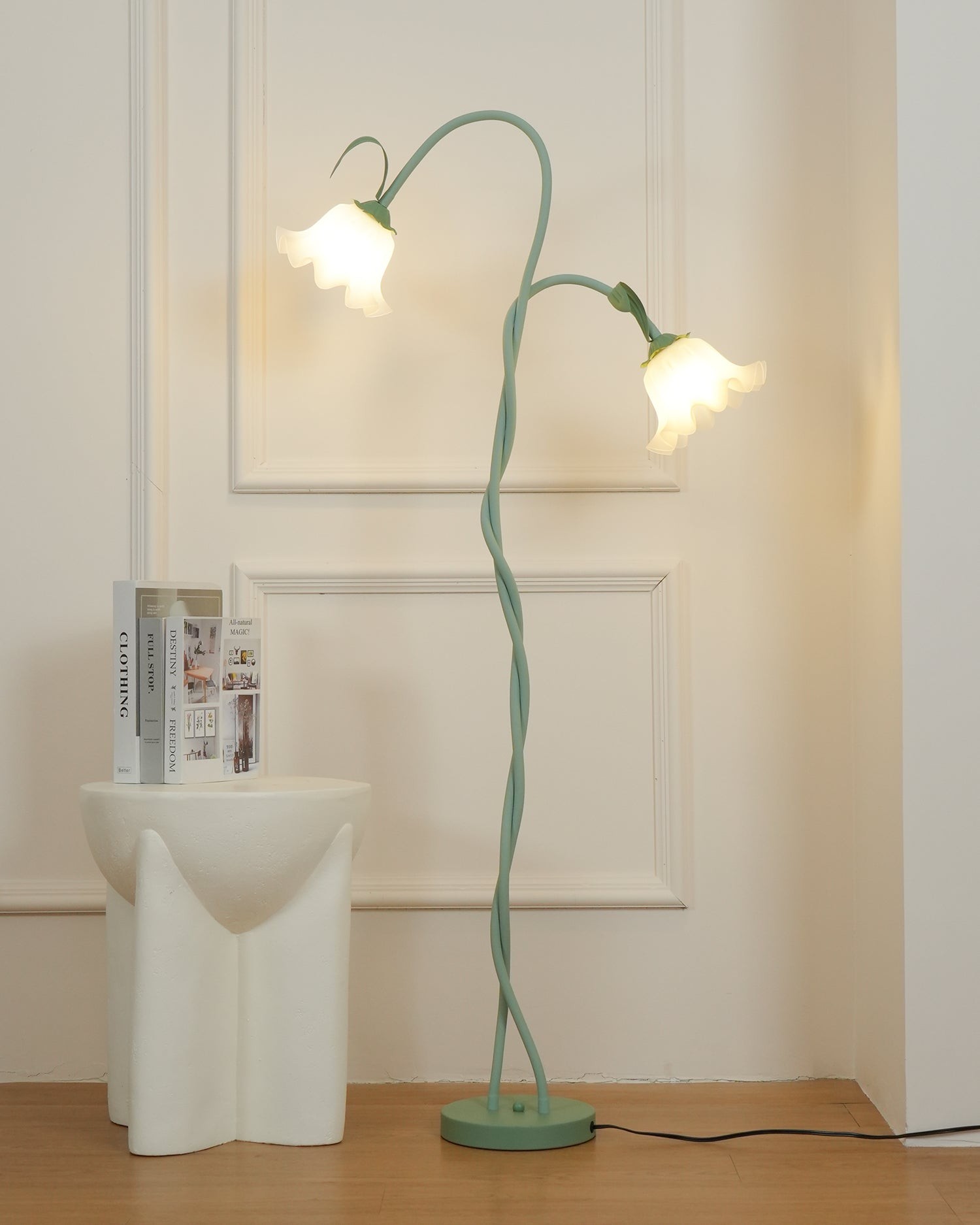Creatieve multi-kops wikkelbloemvormige vloerlamp HL403