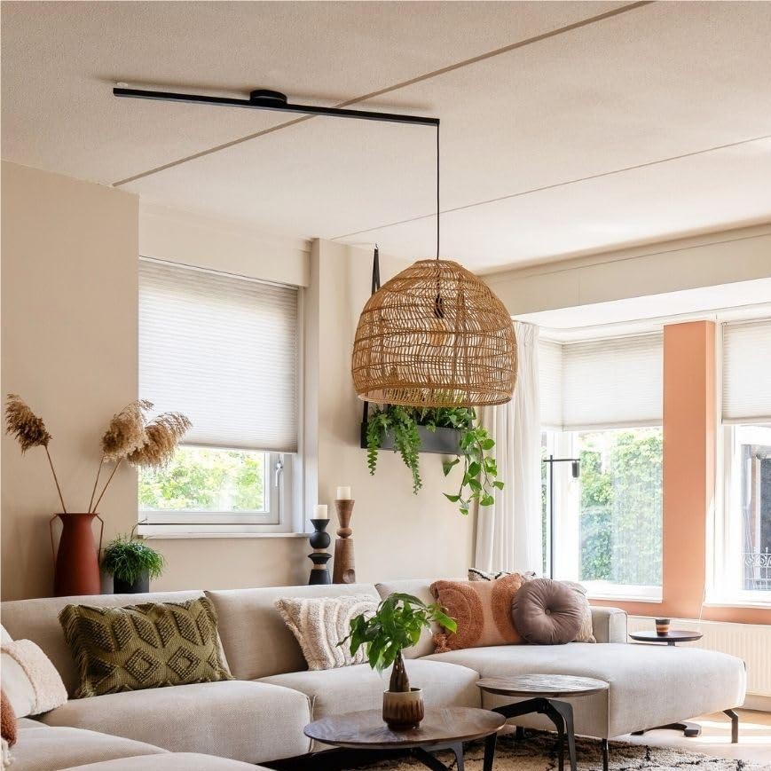 Zwenkarm enkel ophangsysteem voor een hanglamp HL202